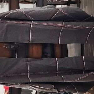 Fraas Charcoal and Pink Scarf